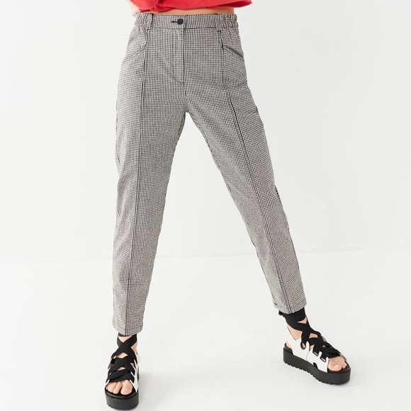 Urban Outfitters Pants - NEW BDG Checkered Mom Pant
